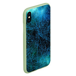 Чехол iPhone XS Max матовый Мета вселенная, цвет: 3D-салатовый — фото 2