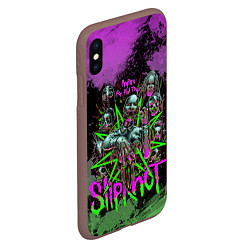 Чехол iPhone XS Max матовый Slipknot satan, цвет: 3D-коричневый — фото 2