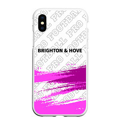 Чехол iPhone XS Max матовый Brighton pro football: символ сверху
