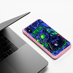 Чехол iPhone XS Max матовый Волшебный котейка, цвет: 3D-баблгам — фото 2