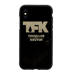 Чехол iPhone XS Max матовый TFK - Thousand Foot Krutch, цвет: 3D-черный