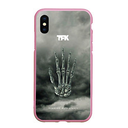 Чехол iPhone XS Max матовый Running With Giants - Thousand Foot Krutch, цвет: 3D-розовый