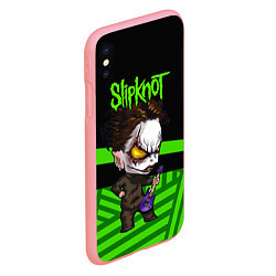 Чехол iPhone XS Max матовый Slipknot dark green, цвет: 3D-баблгам — фото 2