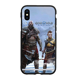 Чехол iPhone XS Max матовый God of war ragnarok-God of War: Рагнарёк, цвет: 3D-черный