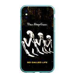Чехол iPhone XS Max матовый So Called Life - Three Days Grace, цвет: 3D-мятный