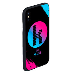 Чехол iPhone XS Max матовый The Killers - neon gradient, цвет: 3D-черный — фото 2