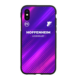 Чехол iPhone XS Max матовый Hoffenheim legendary sport grunge, цвет: 3D-черный