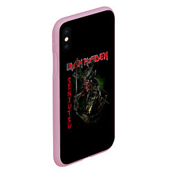 Чехол iPhone XS Max матовый Iron Maiden Senjutsu samurai, цвет: 3D-розовый — фото 2