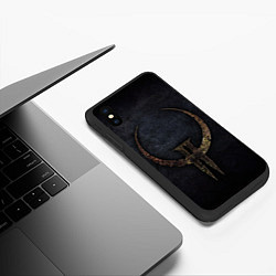 Чехол iPhone XS Max матовый Quake 2, цвет: 3D-черный — фото 2