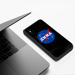 Чехол iPhone XS Max матовый Дима Наса космос, цвет: 3D-черный — фото 2