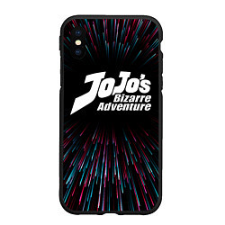 Чехол iPhone XS Max матовый JoJo Bizarre Adventure infinity, цвет: 3D-черный