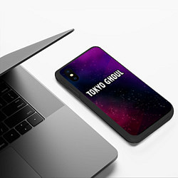 Чехол iPhone XS Max матовый Tokyo Ghoul gradient space, цвет: 3D-черный — фото 2