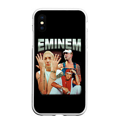 Чехол iPhone XS Max матовый Eminem Slim Shady, цвет: 3D-белый