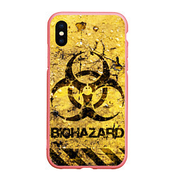 Чехол iPhone XS Max матовый Danger biohazard, цвет: 3D-баблгам