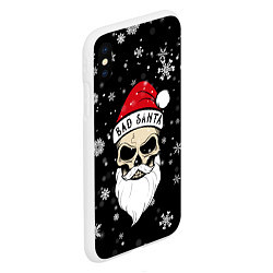 Чехол iPhone XS Max матовый Christmas Bad Santa, цвет: 3D-белый — фото 2