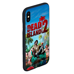 Чехол iPhone XS Max матовый Dead island two, цвет: 3D-черный — фото 2