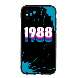 Чехол iPhone XS Max матовый Made in 1988: vintage art, цвет: 3D-черный