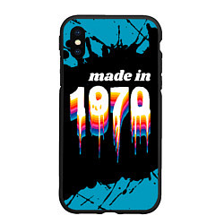 Чехол iPhone XS Max матовый Made in 1970: liquid art, цвет: 3D-черный