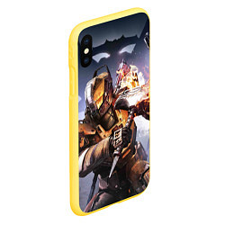 Чехол iPhone XS Max матовый Destiny воин, цвет: 3D-желтый — фото 2