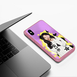Чехол iPhone XS Max матовый Им Наён, цвет: 3D-малиновый — фото 2