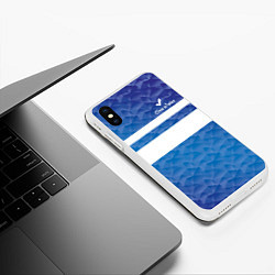 Чехол iPhone XS Max матовый Sea Water, цвет: 3D-белый — фото 2