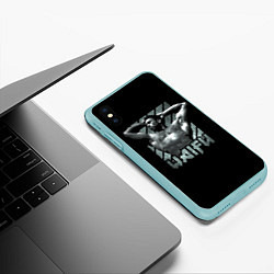 Чехол iPhone XS Max матовый Billie Waifu, цвет: 3D-мятный — фото 2