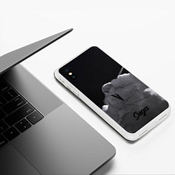 Чехол iPhone XS Max матовый Suga BTS, цвет: 3D-белый — фото 2