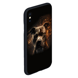 Чехол iPhone XS Max матовый Стафф - огонь, цвет: 3D-черный — фото 2