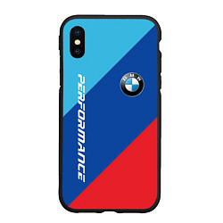 Чехол iPhone XS Max матовый Bmw - m colors, цвет: 3D-черный