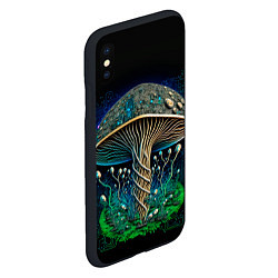 Чехол iPhone XS Max матовый Техногриб, цвет: 3D-черный — фото 2