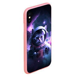 Чехол iPhone XS Max матовый Котик космонавт, цвет: 3D-баблгам — фото 2