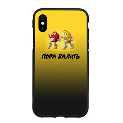 Чехол iPhone XS Max матовый Пора валить M&Ms