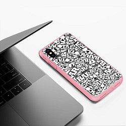 Чехол iPhone XS Max матовый Baracota Stickers, цвет: 3D-баблгам — фото 2
