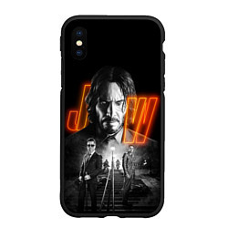 Чехол iPhone XS Max матовый John Wick Chapter 4, цвет: 3D-черный