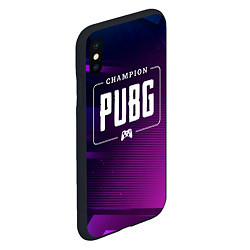 Чехол iPhone XS Max матовый PUBG gaming champion: рамка с лого и джойстиком на, цвет: 3D-черный — фото 2