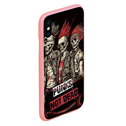 Чехол iPhone XS Max матовый Punks not dead, цвет: 3D-баблгам — фото 2