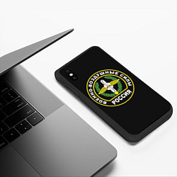Чехол iPhone XS Max матовый ВВС - Россия, цвет: 3D-черный — фото 2