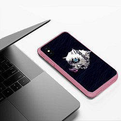 Чехол iPhone XS Max матовый Кабан Иноскэ Хасибира, цвет: 3D-малиновый — фото 2
