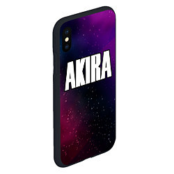 Чехол iPhone XS Max матовый Akira gradient space, цвет: 3D-черный — фото 2