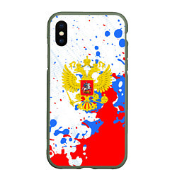 Чехол iPhone XS Max матовый Россия 2024