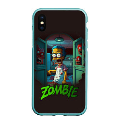 Чехол iPhone XS Max матовый Гомер зомби