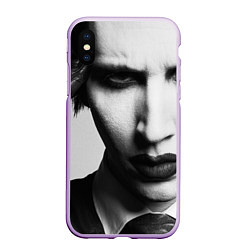 Чехол iPhone XS Max матовый Marilyn Manson looks at you