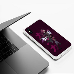 Чехол iPhone XS Max матовый Кафка Honkai, цвет: 3D-белый — фото 2