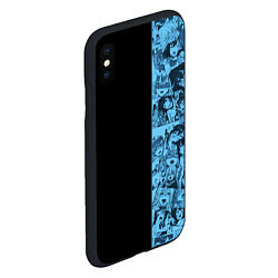 Чехол iPhone XS Max матовый Ахегао из аниме, цвет: 3D-черный — фото 2