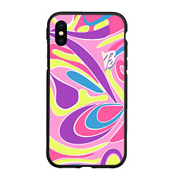 Чехол iPhone XS Max матовый Barbie Totally Hair - ретро костюм, цвет: 3D-черный