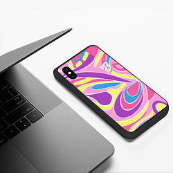 Чехол iPhone XS Max матовый Barbie Totally Hair - ретро костюм, цвет: 3D-черный — фото 2