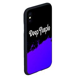 Чехол iPhone XS Max матовый Deep Purple purple grunge, цвет: 3D-черный — фото 2