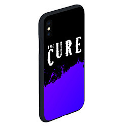 Чехол iPhone XS Max матовый The Cure purple grunge, цвет: 3D-черный — фото 2