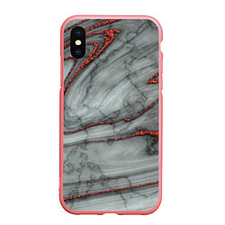 Чехол iPhone XS Max матовый Grey style pattern, цвет: 3D-баблгам