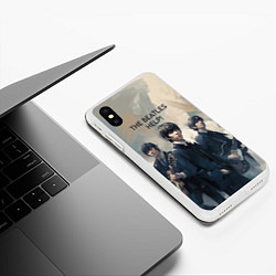 Чехол iPhone XS Max матовый The Beatles - Help, цвет: 3D-белый — фото 2